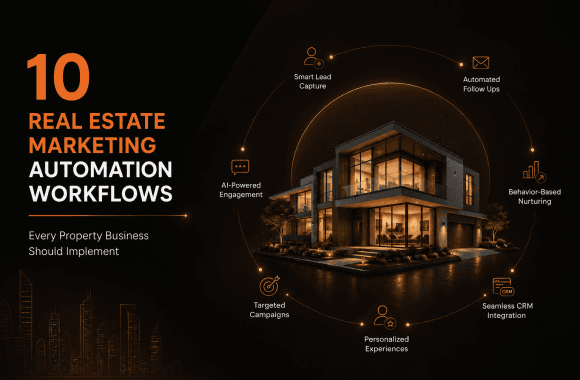 10 Real Estate Marketing Automation Workflows Every Property Business Should Implement. Cover image