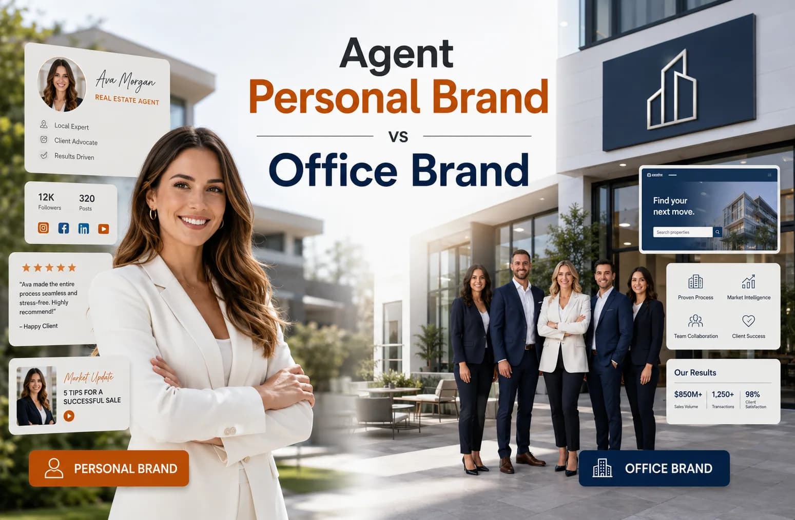 How can agencies balance agents' personal brands with the office brand?. Cover image