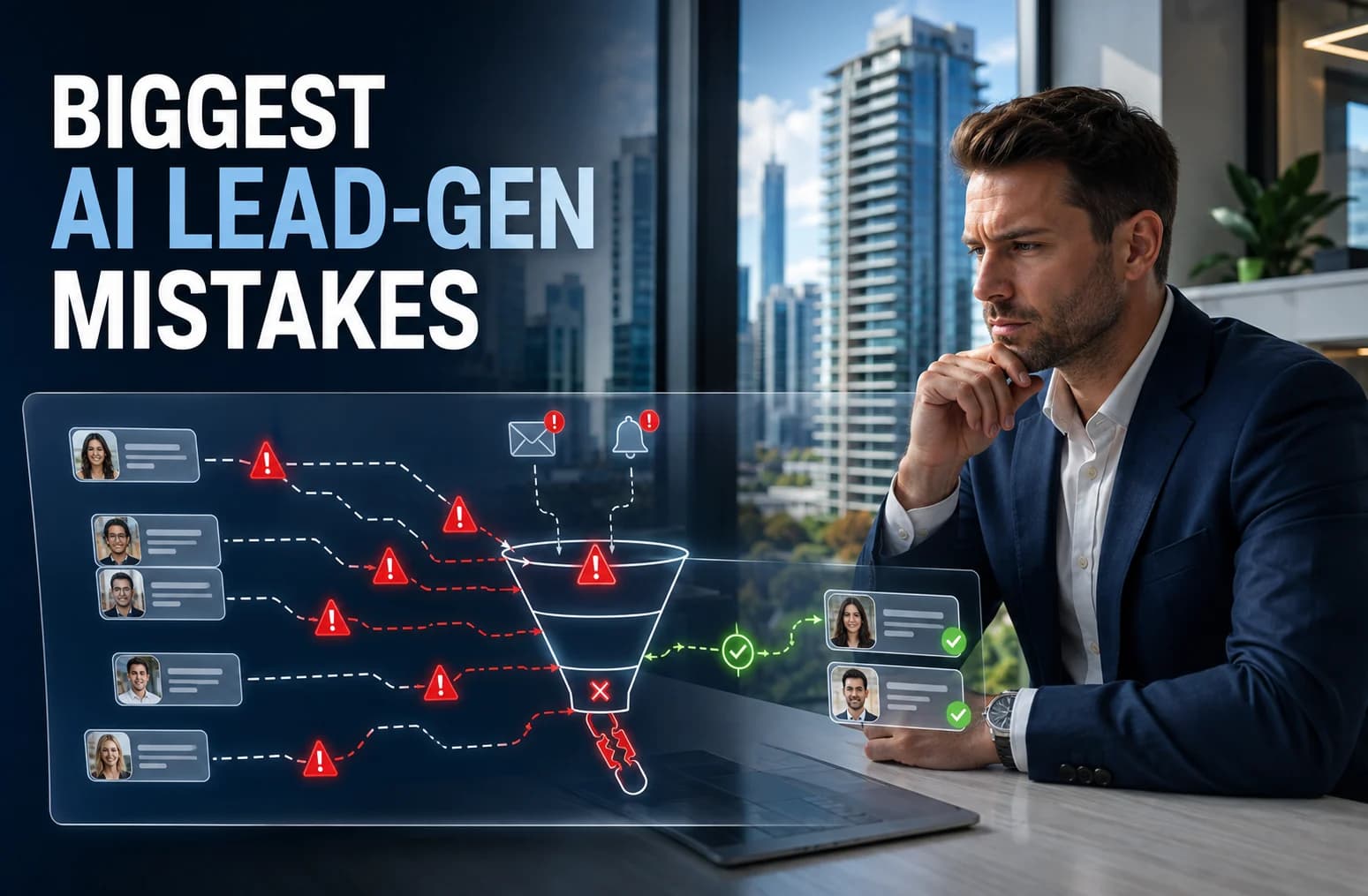 What are the biggest mistakes agents make implementing AI for lead gen?. Cover image