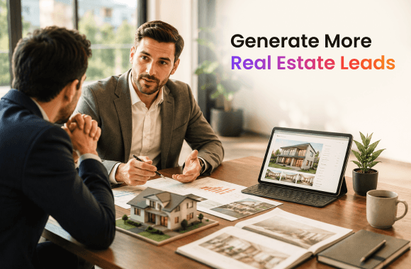 How to generate more real estate leads. Cover image
