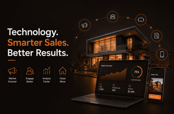 How Real Estate Companies Use Technology Tools to Boost Sales. Cover image