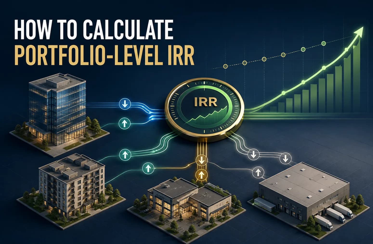 How to calculate real estate portfolio-level IRR. Cover image