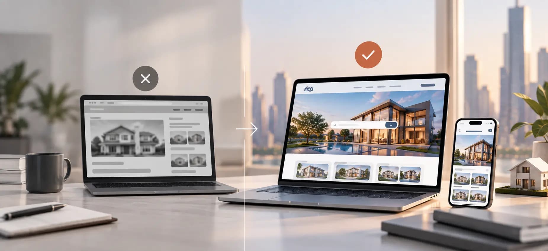 How to Choose a Real Estate Web Design Company: Full Guide. Cover image