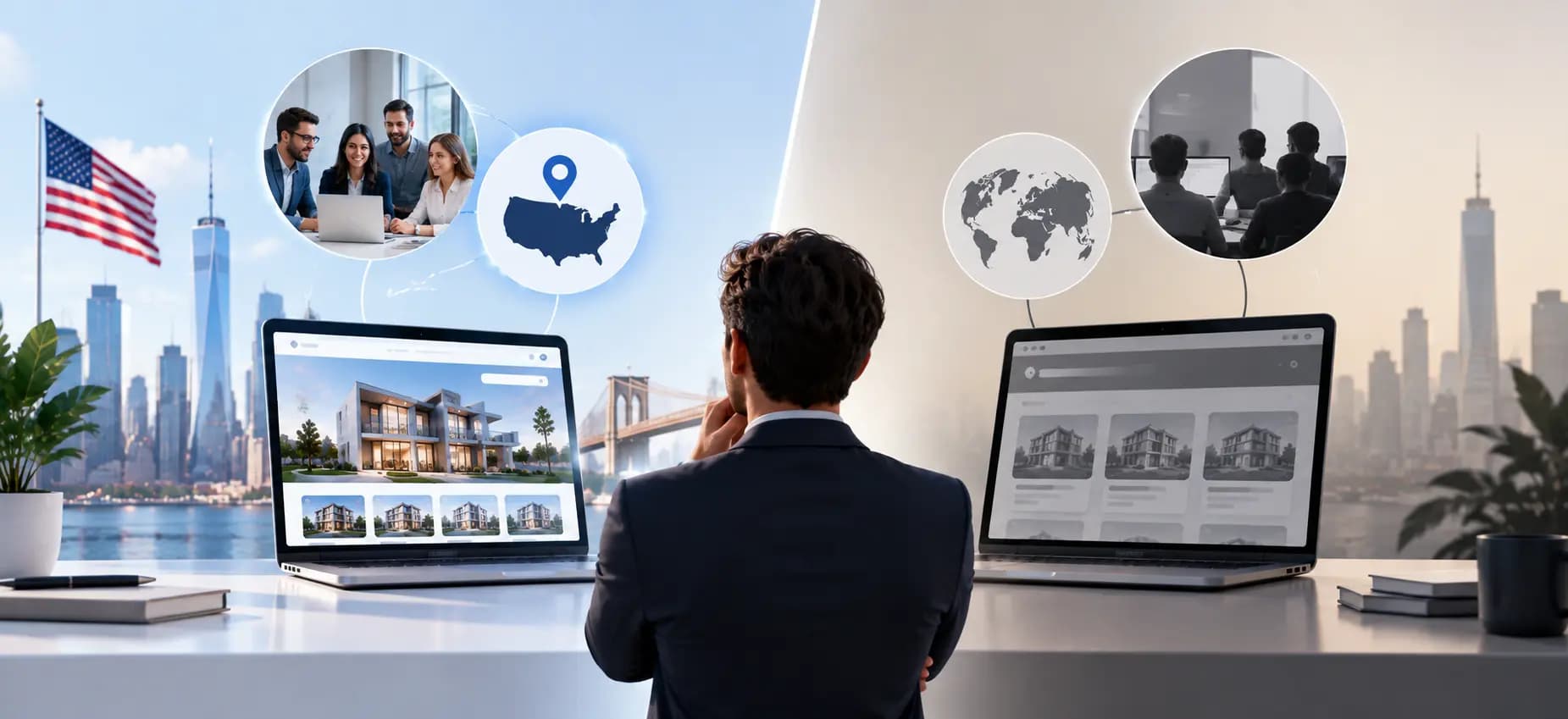 How to Choose a US Based Real Estate Website Development Company. Cover image