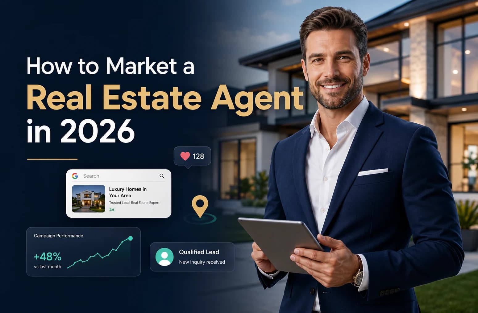 How to Market a Real Estate Agent in 2026. Cover image