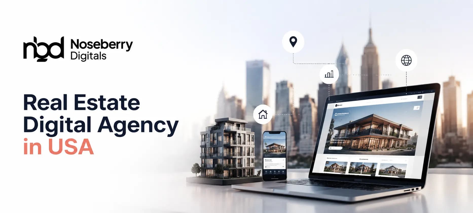 Real Estate Digital Agency in USA: How Noseberry Digitals Helps Developers & PropTech Companies Grow. Cover image