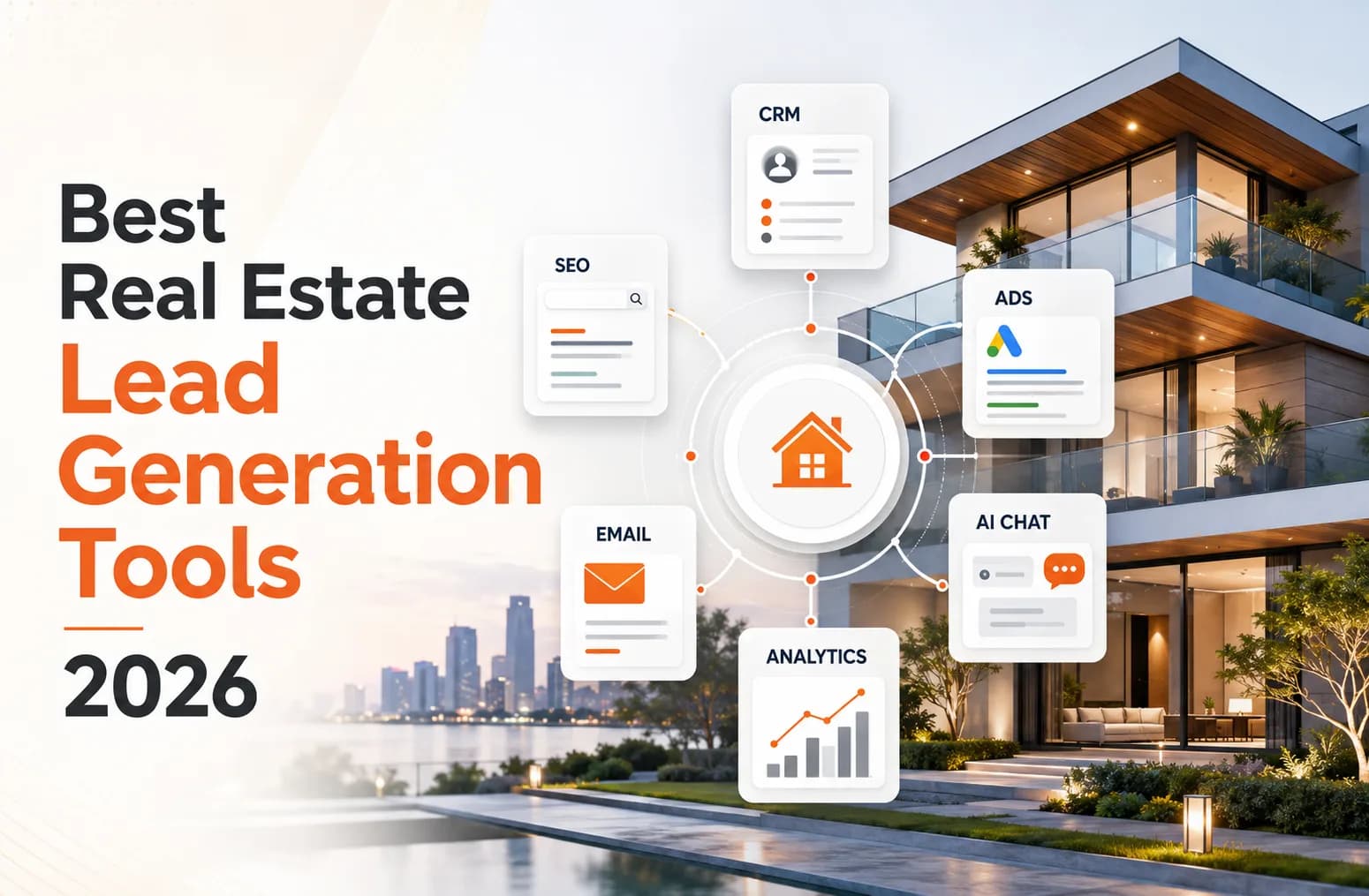 Best Real Estate Lead Generation Tools 2026. Cover image
