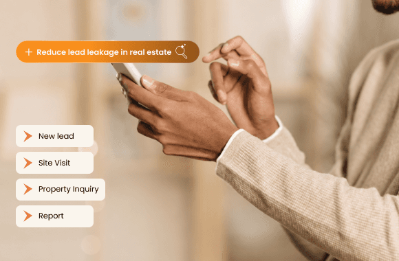 How to reduce lead leakage in real estate. Cover image