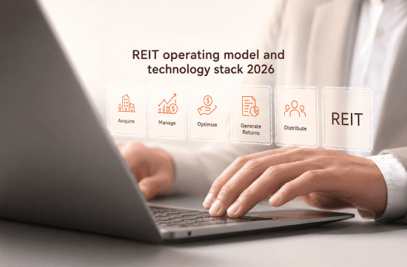 REIT operating model and technology stack 2026. Cover image