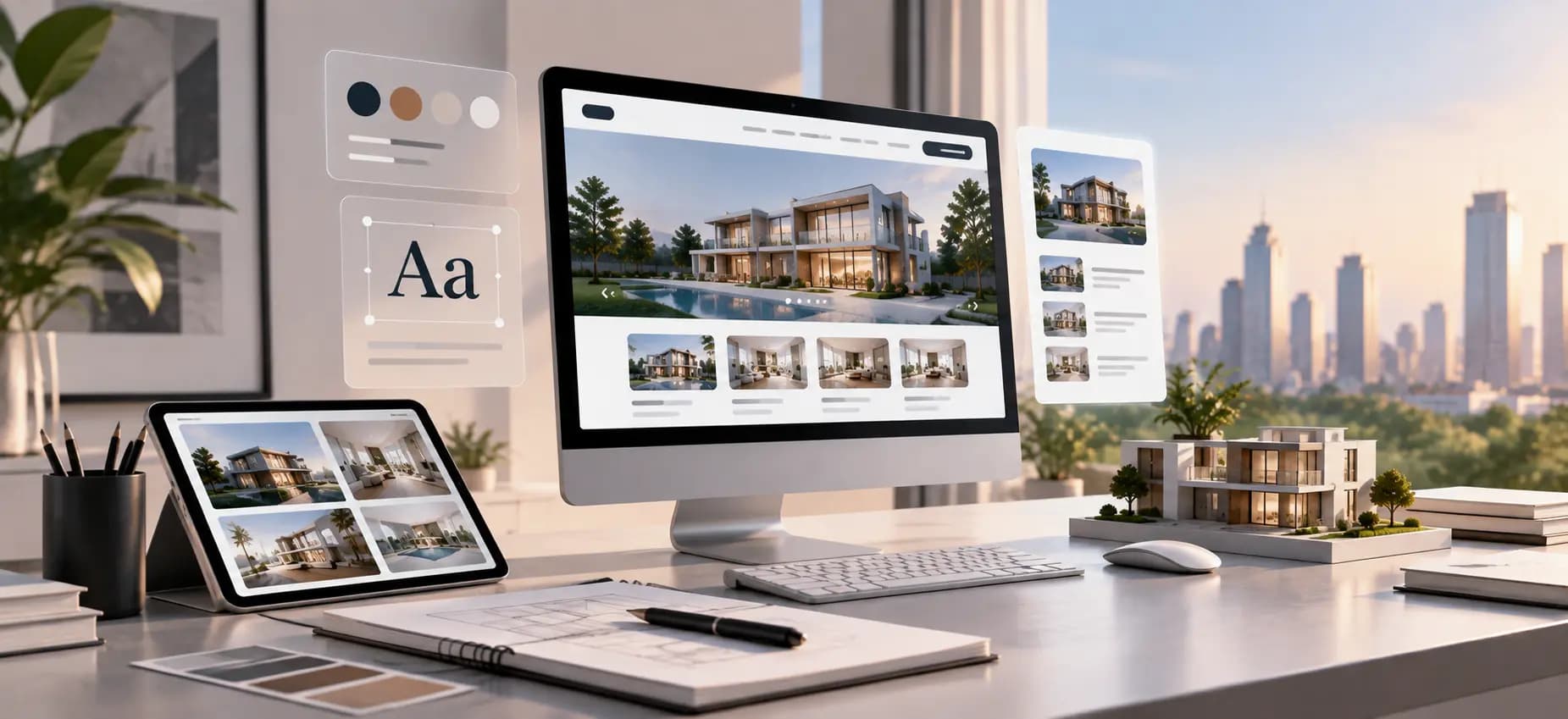 Top 5 Real Estate Web Design Companies in India 2026. Cover image
