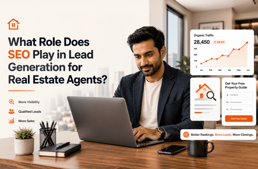 What Role Does SEO Play in Lead Generation for Real Estate Agents?. Cover image